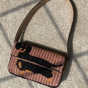 🐾 Anthropologie Dachshund Beaded Bag